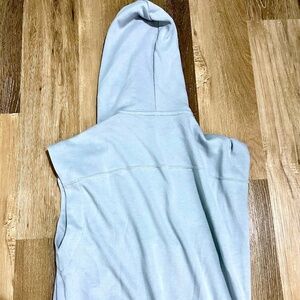 Uniqlo Baby Blue Sleeveless Hoodie